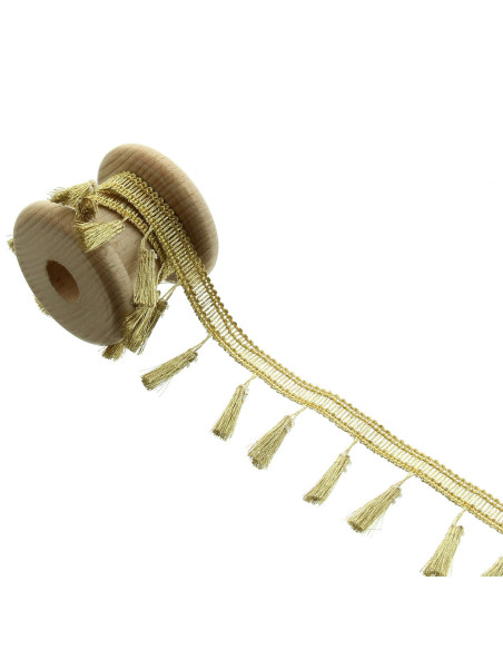 Galon pompons lurex - Or