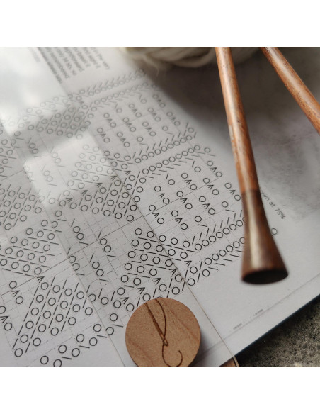 Règle magnétique de suivi tricot en acrylique recyclé