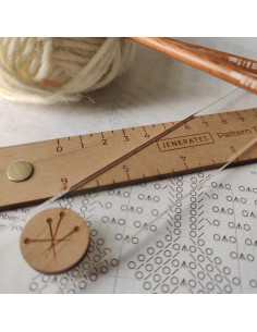 Suivi de tricot magnétique – règle guide-lignes en acrylique recyclé 2