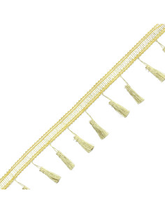 Galon pompons lurex - Or 2