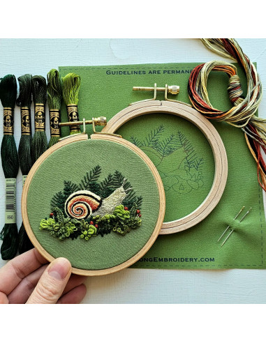 Kit broderie - Magic Snail