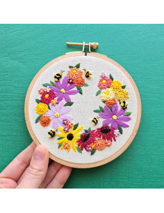 Kit broderie - Bumblebee Bouquet