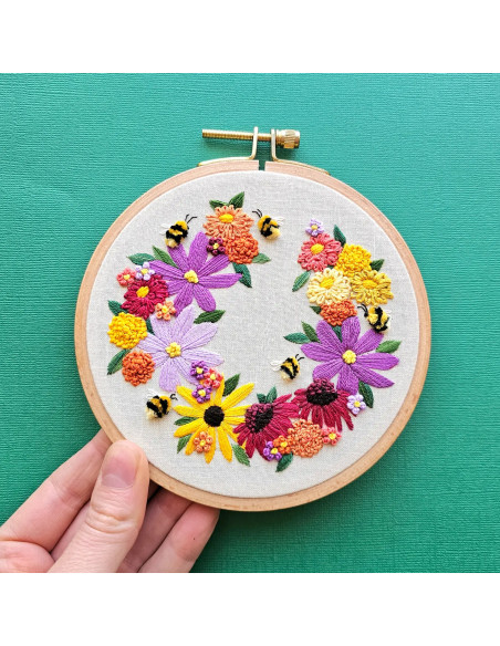 Kit broderie - Bumblebee Bouquet