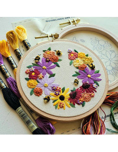 Kit broderie - Bumblebee Bouquet 2