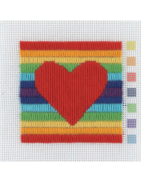Mon 1er kit canevas -  Coeur