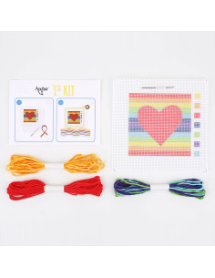 Mon 1er kit canevas -  Coeur 2