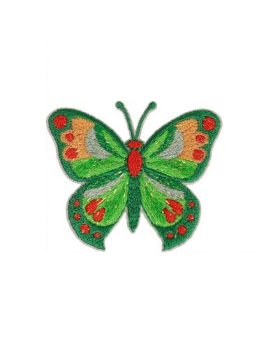 Écusson thermocollant papillon - Vert