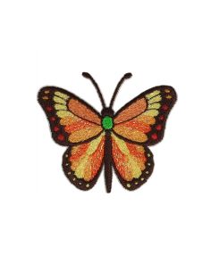 Écusson thermocollant papillon - Orange