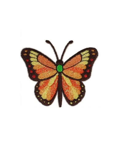 Écusson thermocollant papillon - Orange