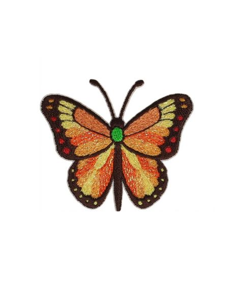 Écusson thermocollant papillon - Orange