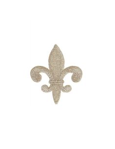 Écusson thermocollant fleur de lys - Argent