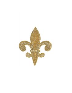 Écusson thermocollant fleur de lys - Or