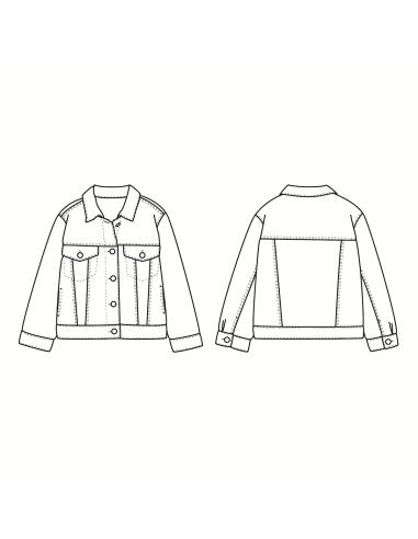 Patron de veste enfant Chicago - Ikatee