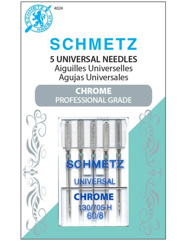 Aiguilles universal chromé Schmetz