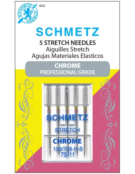 Aiguilles stretch chromé Schmetz