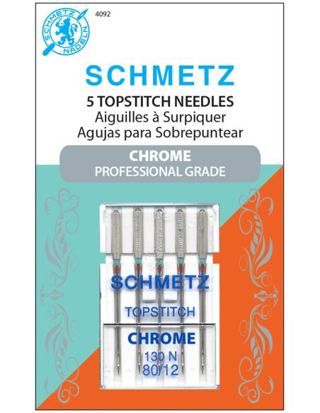 Aiguilles à surpiquer chromé Schmetz