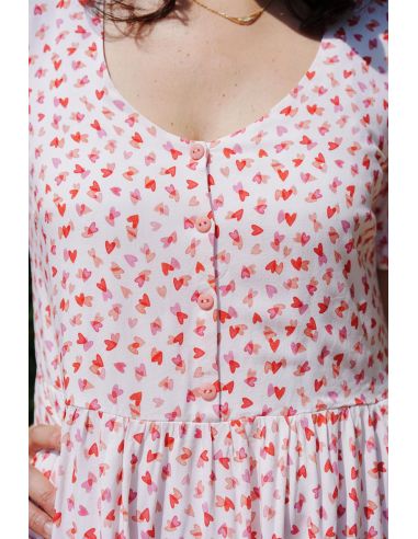 Tissu viscose I Love You - Lise Tailor