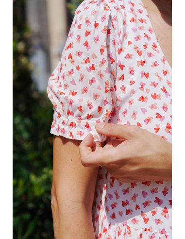Tissu viscose I Love You - Lise Tailor