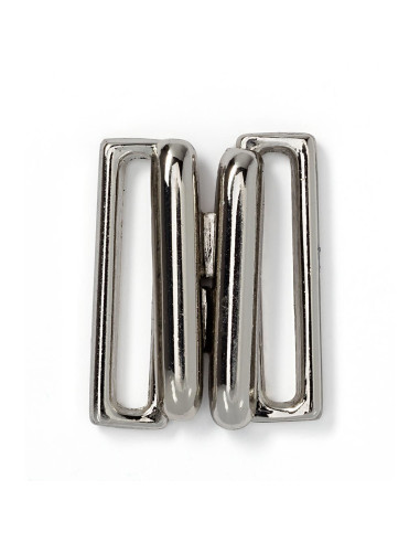 Clips maillot de bain métal Carré - Argent