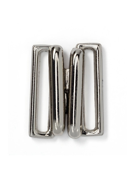 Clips maillot de bain métal Carré - Argent