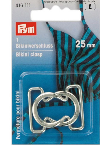 Clips maillot de bain métal Cercles - Argent