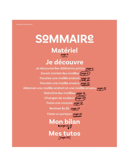 Livre je découvre le tricot