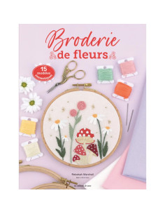 Livre broderie de fleurs