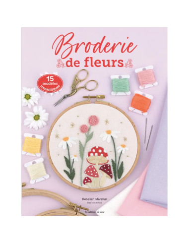 Livre broderie de fleurs