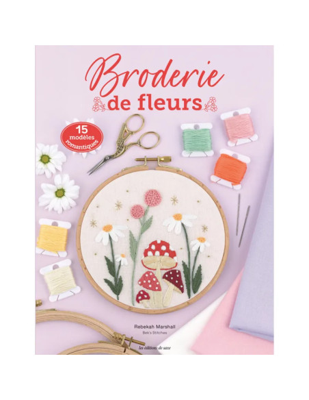 Livre broderie de fleurs