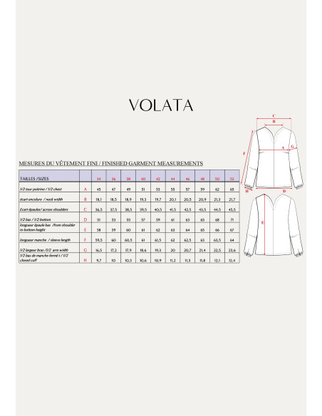 Patron de blouse Volata - Maison Fauve