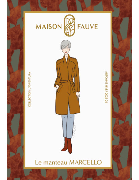 Patron de manteau Marcello - Maison Fauve