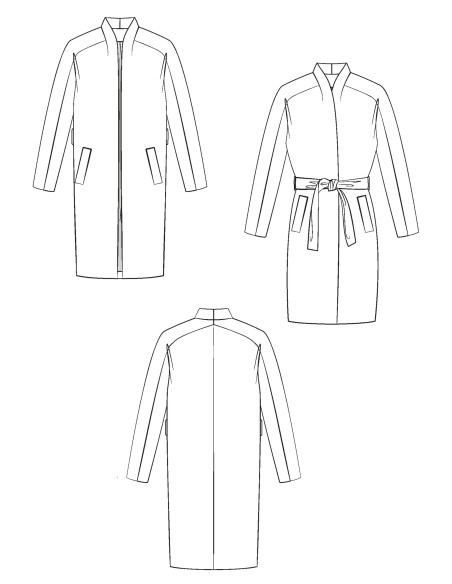 Patron de manteau Marcello - Maison Fauve