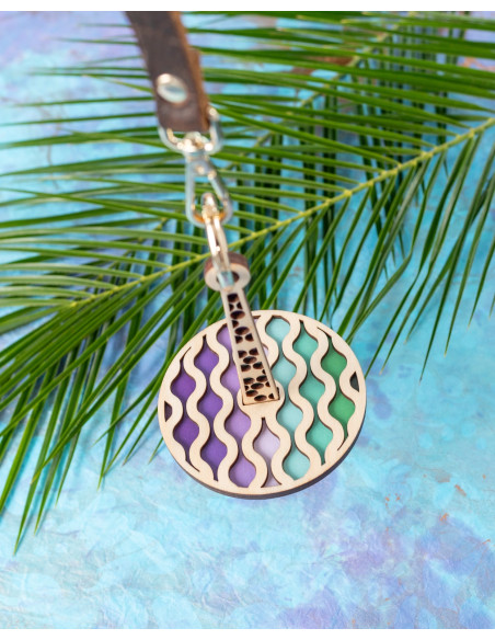 Bracelet porte pelote de laine - Funky wave