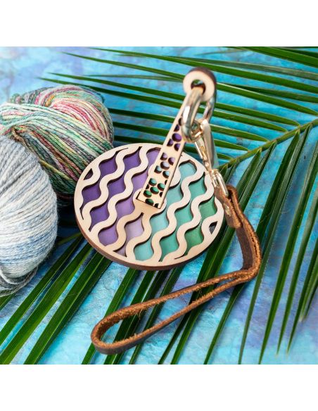 Bracelet porte pelote de laine - Funky wave