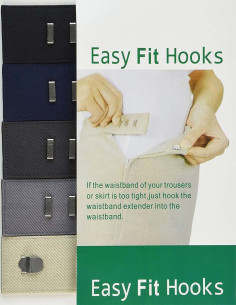 Crochets rallonge Easy Fit pour pantalons et jupes