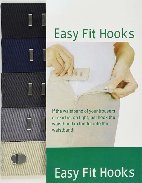 Crochets rallonge Easy Fit pour pantalons et jupes