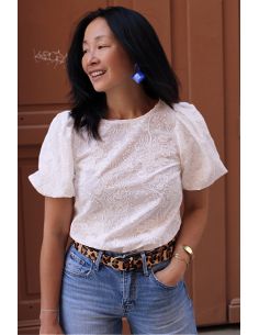 Tissu broderie anglaise Alba blanc - My Dress Made 2