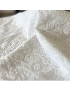 Tissu broderie anglaise Alba blanc - My Dress Made