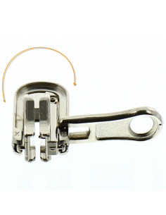 Double curseur pour fermeture synthétique 6 mm - Argent