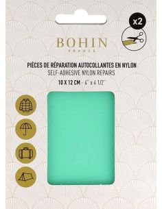 Pièces de réparation autocollantes en nylon Bohin - Vert menthe