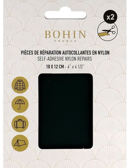 Pièces de réparation autocollantes en nylon Bohin - Vert foncé