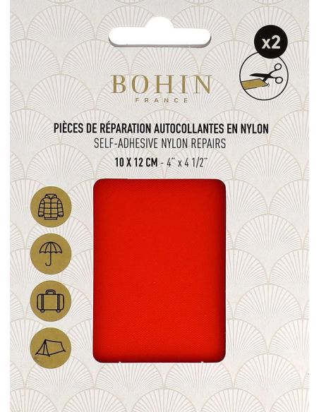 Pièces de réparation autocollantes en nylon Bohin - Orange