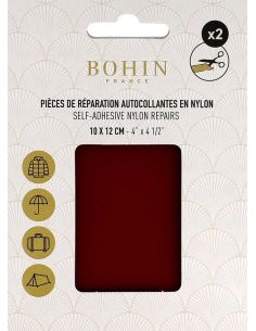 Pièces de réparation autocollantes en nylon Bohin - Bordeaux