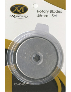 5 lames de rechange pour cutter rotatif Martelli - 45 mm