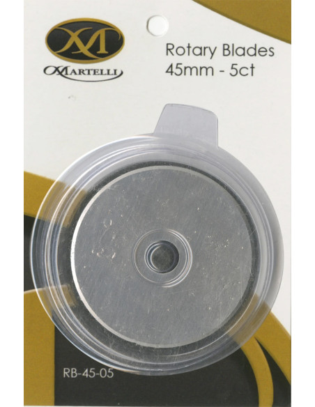5 lames de rechange pour cutter rotatif Martelli - 45 mm