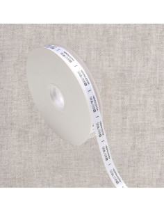 Ruban étiquettes composition - 100% polyester