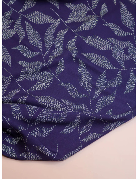 Tissu twill viscose Lulu - Indigo