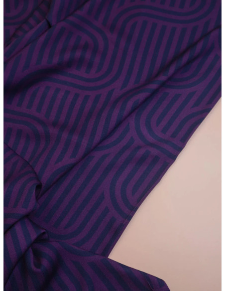 Tissu twill viscose Ziggy - Violet