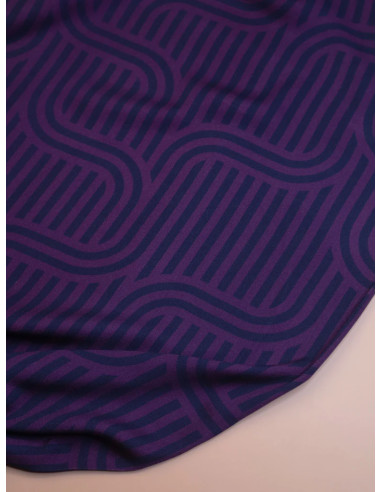 Tissu twill viscose Ziggy - Violet