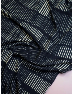 Tissu twill viscose Sticks - Noir 2